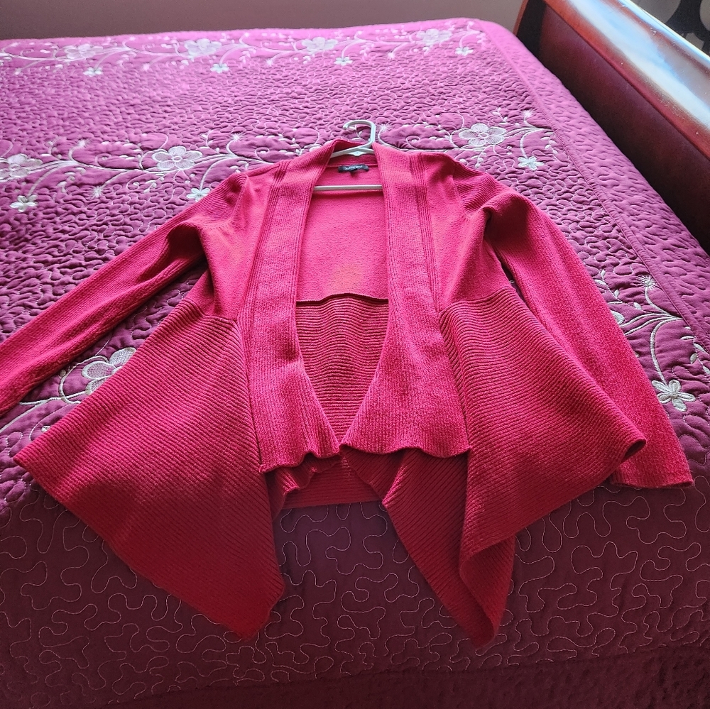 Asymmetrical Red Sweater